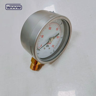 Verfügbare Ölfüllung Phosphor Bronze Bourdon Rohr Material Druckmessgerät Manometer für hochpräzise Messungen