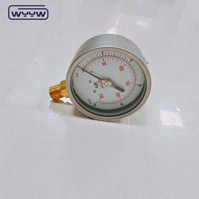 Verfügbare Ölfüllung Phosphor Bronze Bourdon Rohr Material Druckmessgerät Manometer für hochpräzise Messungen