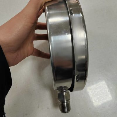 1 Jahr ±1,6% der Vollgrößengenauigkeit Flüssigkeitsgefülltes Vakuummessgerät 1/4&quot; 1/2''BSP/PT/NPT/G/M-Draht