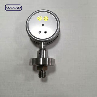 Aluminium Zifferblatt Material Chemische Zwerchfellpumpe Druckmessgerät OEM