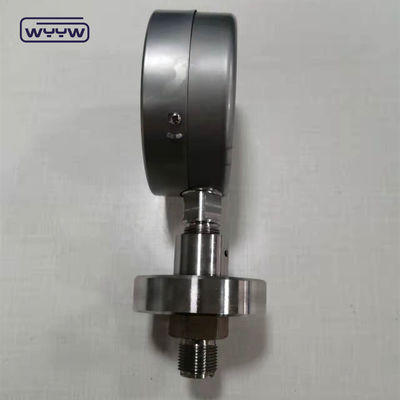 Aluminium Zifferblatt Material Chemische Zwerchfellpumpe Druckmessgerät OEM