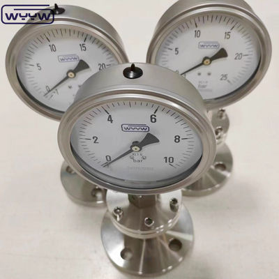 1/4 1/2&quot; Inch NPT BSP Diaphragma-Gänge Bodenverbindungsort ±2,5% 1,6% Genauigkeit