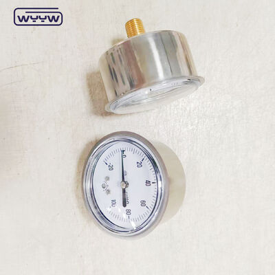 63mm Axial Manometer mit Mbar-Balg für industrielle Anwendungen, Gehäuse aus Edelstahl 304