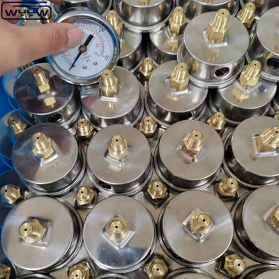 Edelstahl-Vakuummanometer mit 60mm Zifferblattgröße und Rückanschluss für industrielle Anwendungen