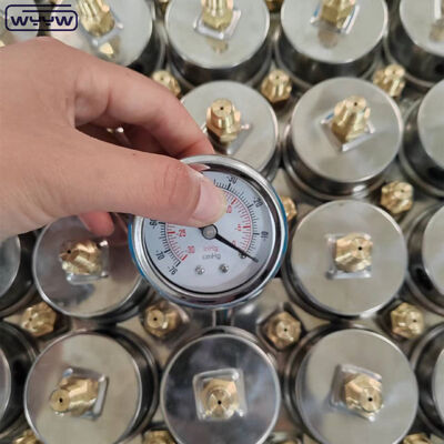 Vakuumdruckmessgerät aus Edelstahl mit 2" Zifferblattgröße und kundenspezifischem Druckbereich