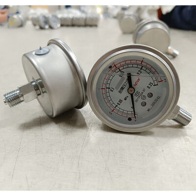 2,5" (60mm) glycerinbefülltes Manometer mit Edelstahl 316-Konstruktion für Vibrationsbeständigkeit