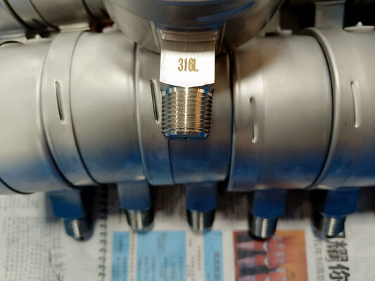 4 Zoll 316 Edelstahl-Manometer mit Bajonettring für stoßfeste Leistung