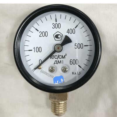 2.5 Zoll 60 MPa (600 Bar) Helical Bourdon Gauge für industrielle Anwendungen unter hohem Druck