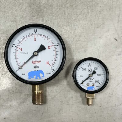 2.5 Inch 60MPa (600 Bar) Helical Bourdon Gauge for High Pressure Industrial Applications