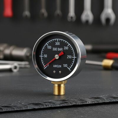 30mm 300 Bar Stahlgehäuse Mini-Manometer für Luftgewehr
