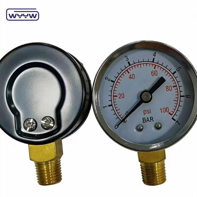 50mm Verchromter Ring Economy Manometer mit 1/4" NPT Anschluss für Luft- und Hydrauliksysteme