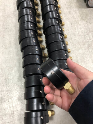 2,5" 60mm Bourdon-Manometer Niederdruck | 0-1000 mbar/0-100 kPa