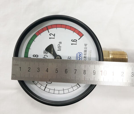 4 Inch 100MM 0~1.6MPa Carbon Steel Pressure Gauge for Air Compressor and Receiver Tank
