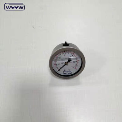 63 mm horizontales Glyzerin-Manometer mit Rückanschluss-Manometer