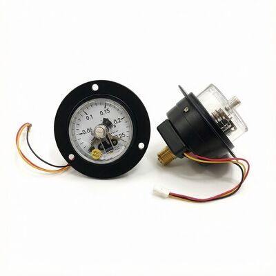 60mm Axialflansch-Manometer mit elektrischem Kontakt -0,05~0,25 MPa Trockentyp 10VA